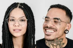 Almas Silver -Polette Eyeglasses Sales almas silver model view 1.jpg merged merged