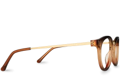 Bériot Brown 4 Bériot Brown -Polette Eyeglasses Sales beriot brown side view