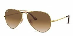 Ray-Ban RB3689 Aviator Metal II Brown , Gold -Polette Eyeglasses Sales w1280h1280 1071
