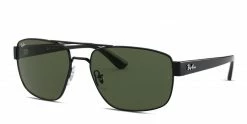Ray-Ban RB3663 Shiny Black/Green -Polette Eyeglasses Sales w1280h1280 450