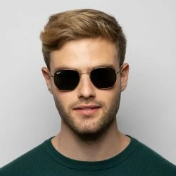 Ray-Ban 3548N Gold/Green -Polette Eyeglasses Sales w1280h1280fitcrop 3